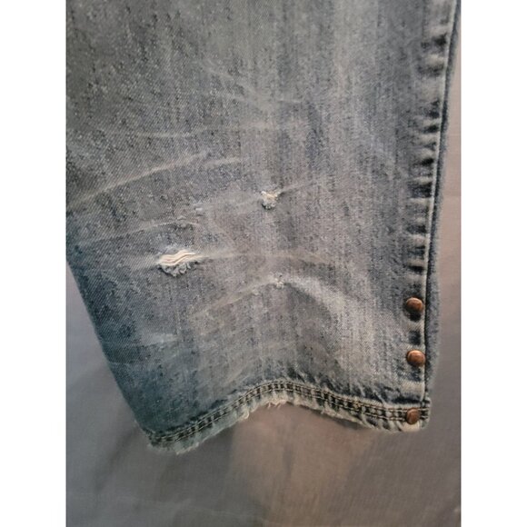 Ruff Ryders Jeans Mens Blue Denim Full Embroidered Logo Pocket Size 34x30 - Picture 13 of 13